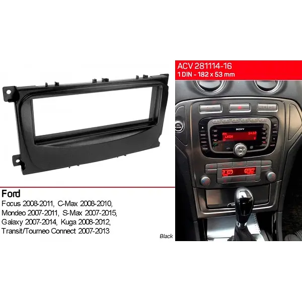 Перехідна рамка Ford Focus, Mondeo, S-Max, C-Max, Galaxy, Kuga ACV 281114-16 - фото 5