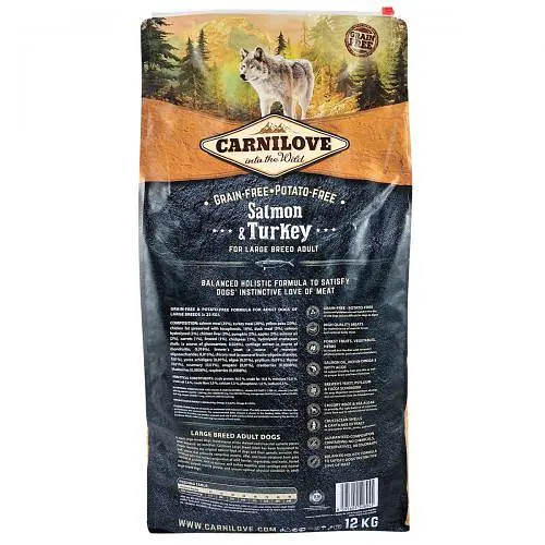 Сухий корм Carnilove Salmon & Turkey для дорослих собак великих порід, лосось та індичка, 12 кг - фото 4