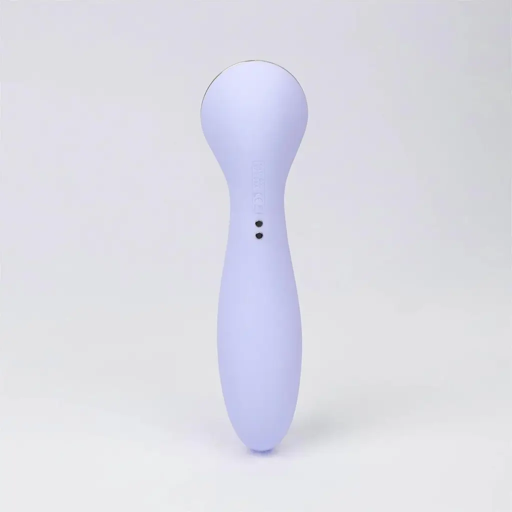 Вібратор KisToy Polly Plus Purple Вакуумний з підігрівом, 9х3,5 см бузковий - фото 3