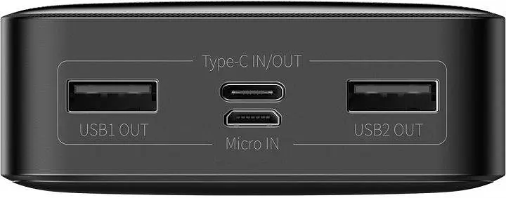 Зовнішній акумулятор Baseus Bipow Digital Display 15 W 20000 mAh (PPDML-J01) Чорний - фото 4