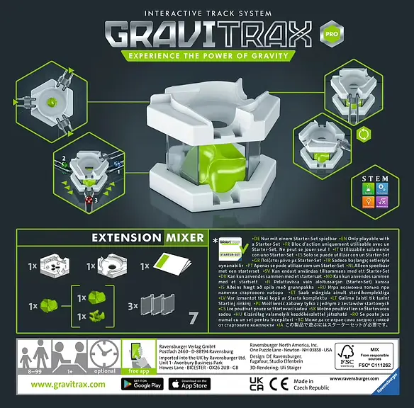 Дополнительный набор к конструктору Ravensburger Gravitrax PRO Mixer расширяющий элемент 261758 - фото 4