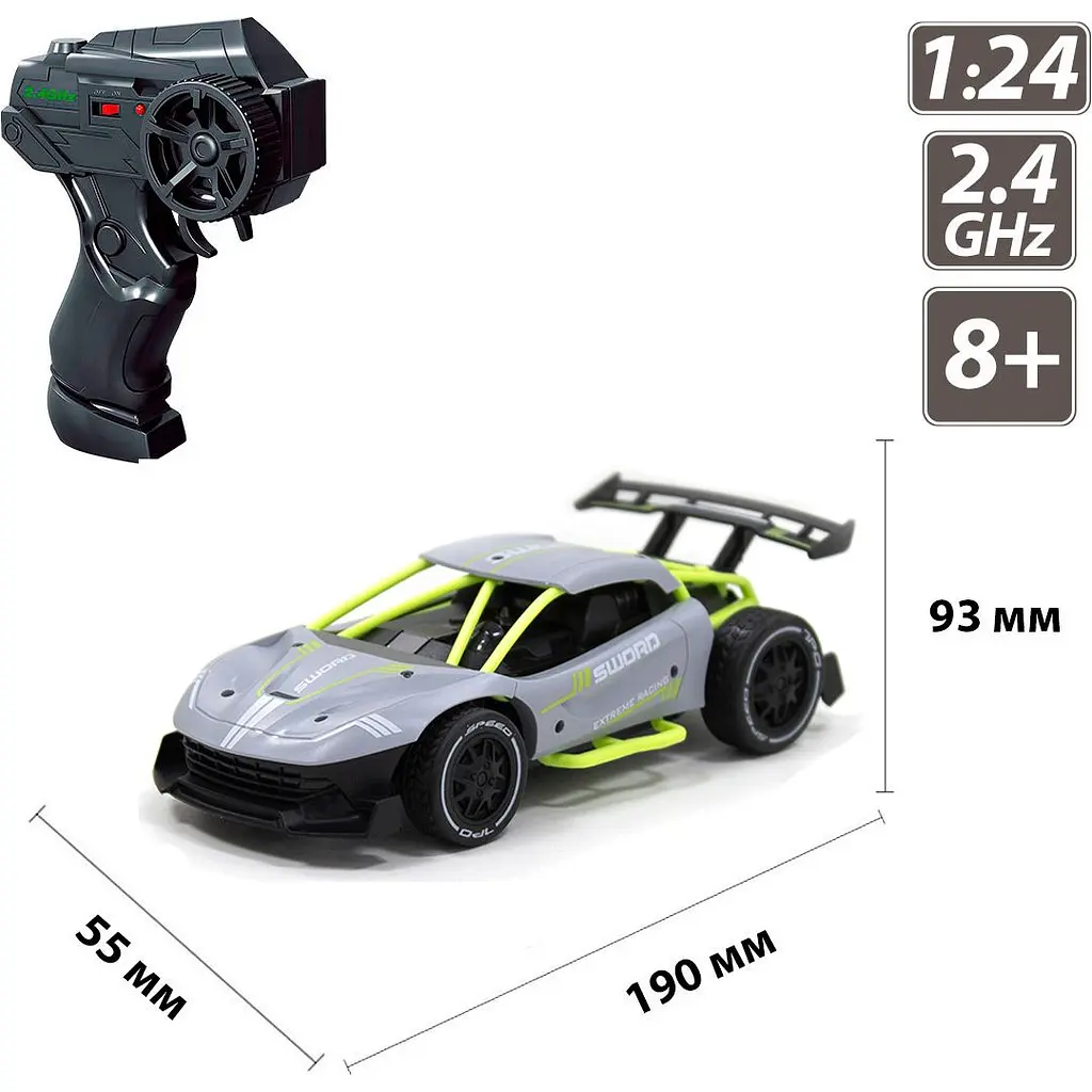 Машинка на радіокеруванні Sulong Toys 1:24 Speed Racing Drift Sword Gray (SL-289RHG) [114163] - фото 8