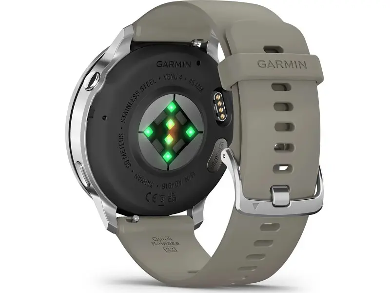 Смарт-годинник Garmin Venu 4 45 mm Silver with Silver Gray Silicone Band (010-03014-01) - фото 5