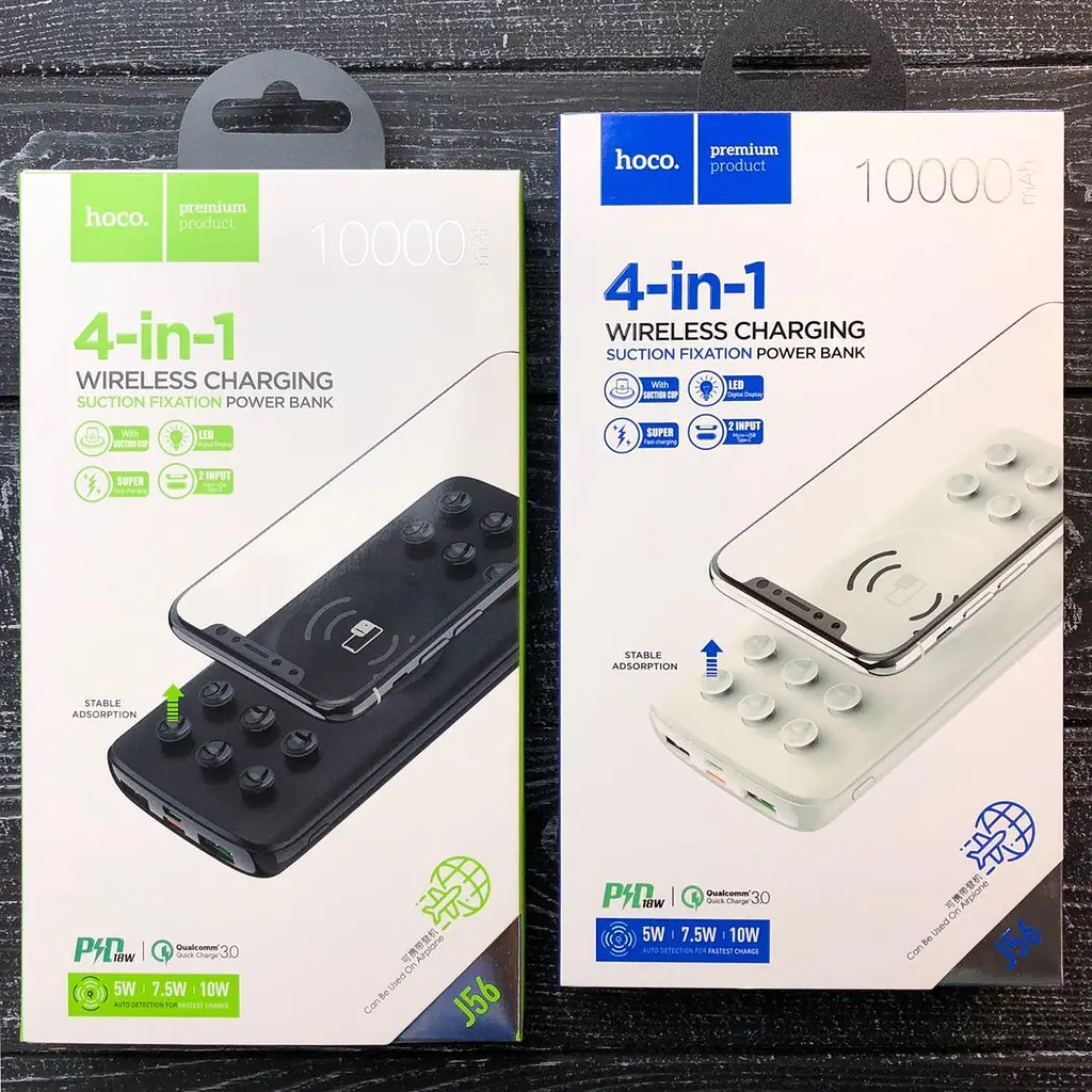 Беспроводной Power Bank Hoco J56 Sea power wireless 10 000mAh 18W PD/QC - фото 2