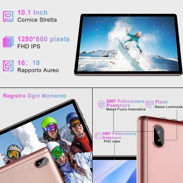 Планшет Facetel Q6 12/128GB Rose Gold (LC-1-FR-Q6-M) - фото 3