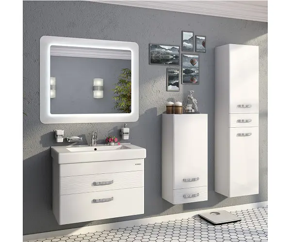 Дзеркало Sanwerk з підсвіткою УЛЬТРА "Космо" 118*83 біле (ZU0000143) - фото 6