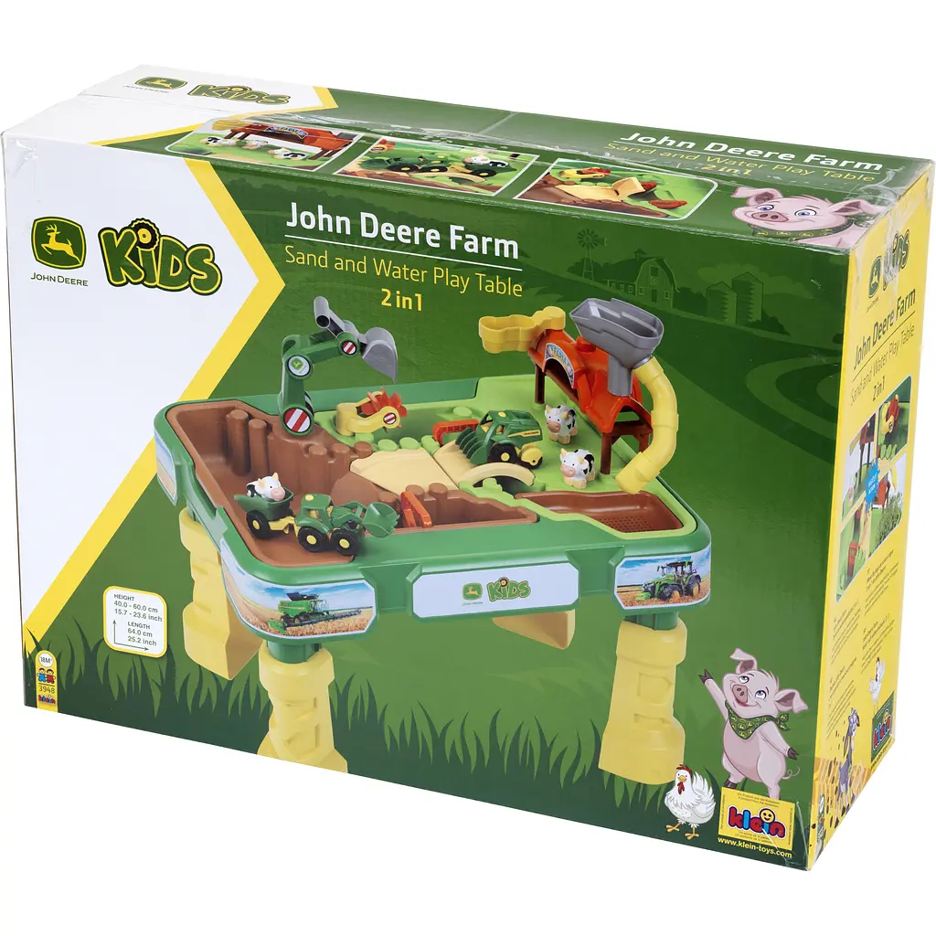 Стол для игр Klein John Deere Ферма 2 в 1 с песком и водой (3948) - фото 9