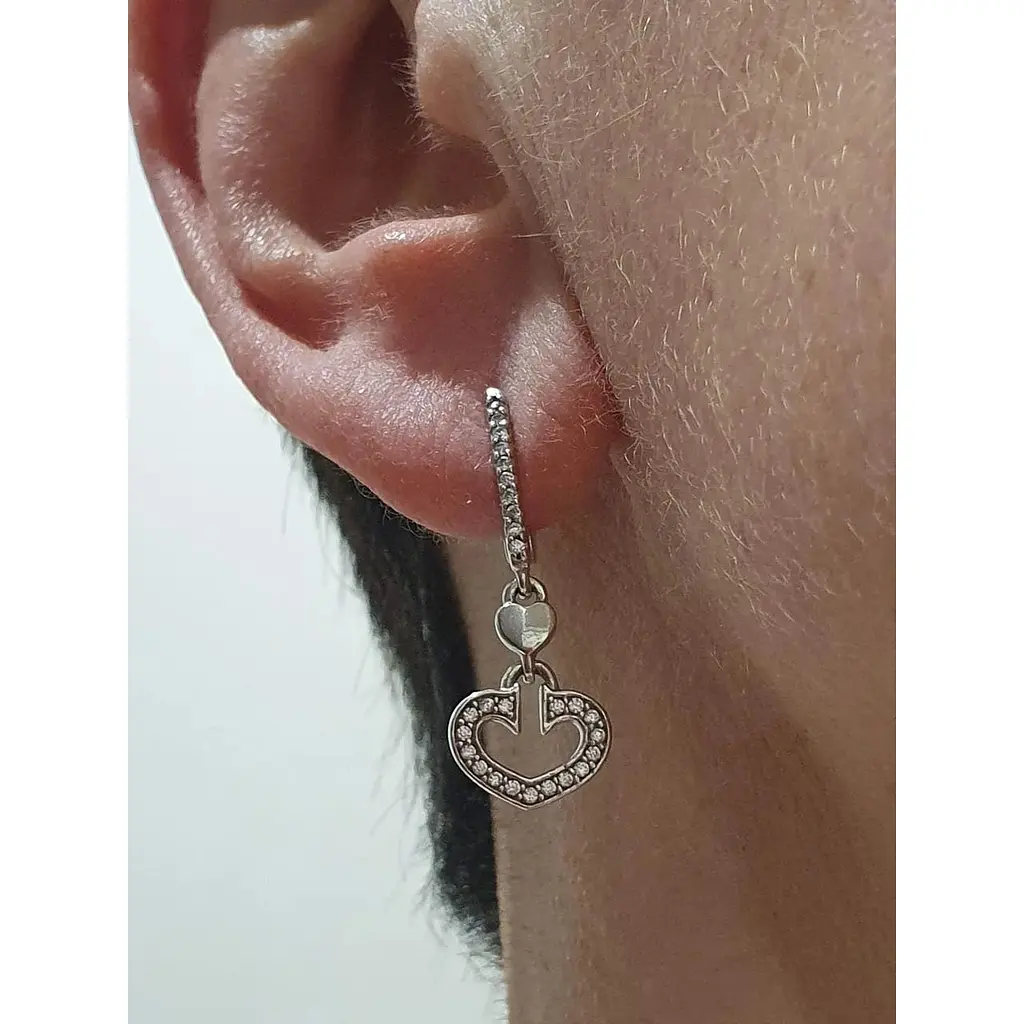 Срібні сережки Агні КАНТ з фіанітами. 2201/1Р-CZ - фото 2