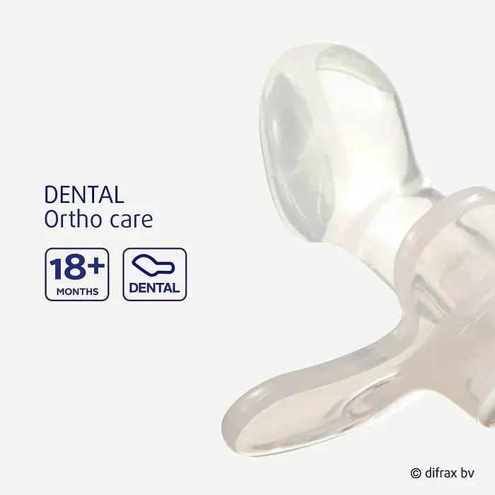 Пустушка силіконова Difrax Dental 18+ міс. Honey (342 Honey) - фото 3