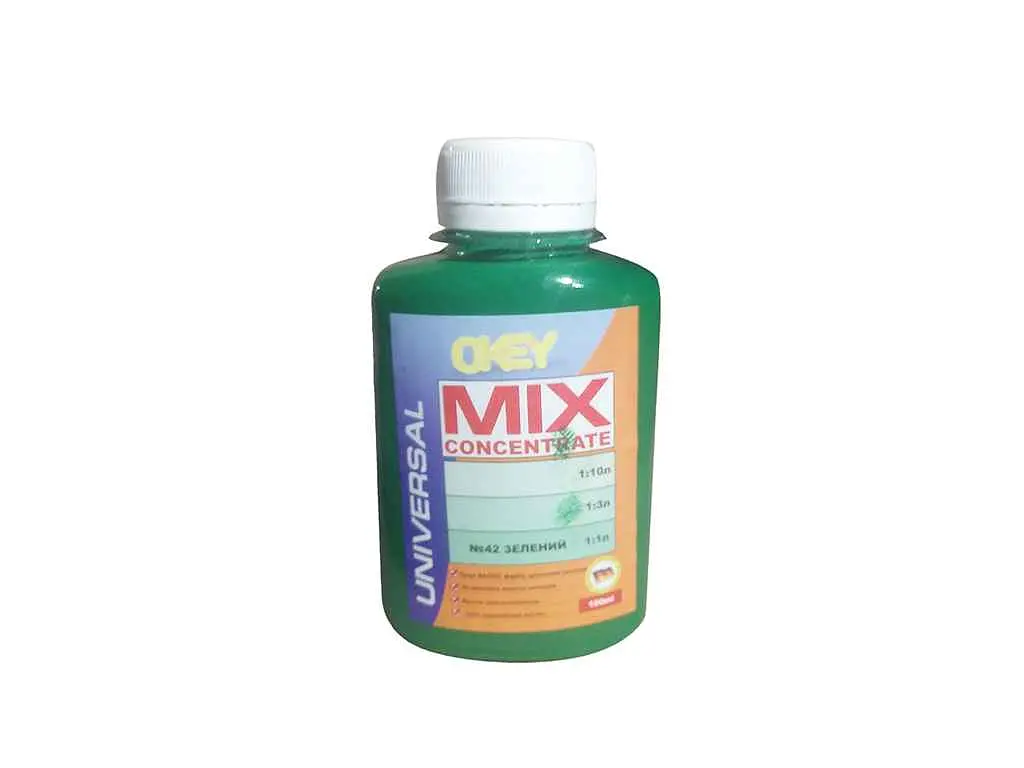 Колер-паста MIX CONCENTRATE 100мл універсальна зелена