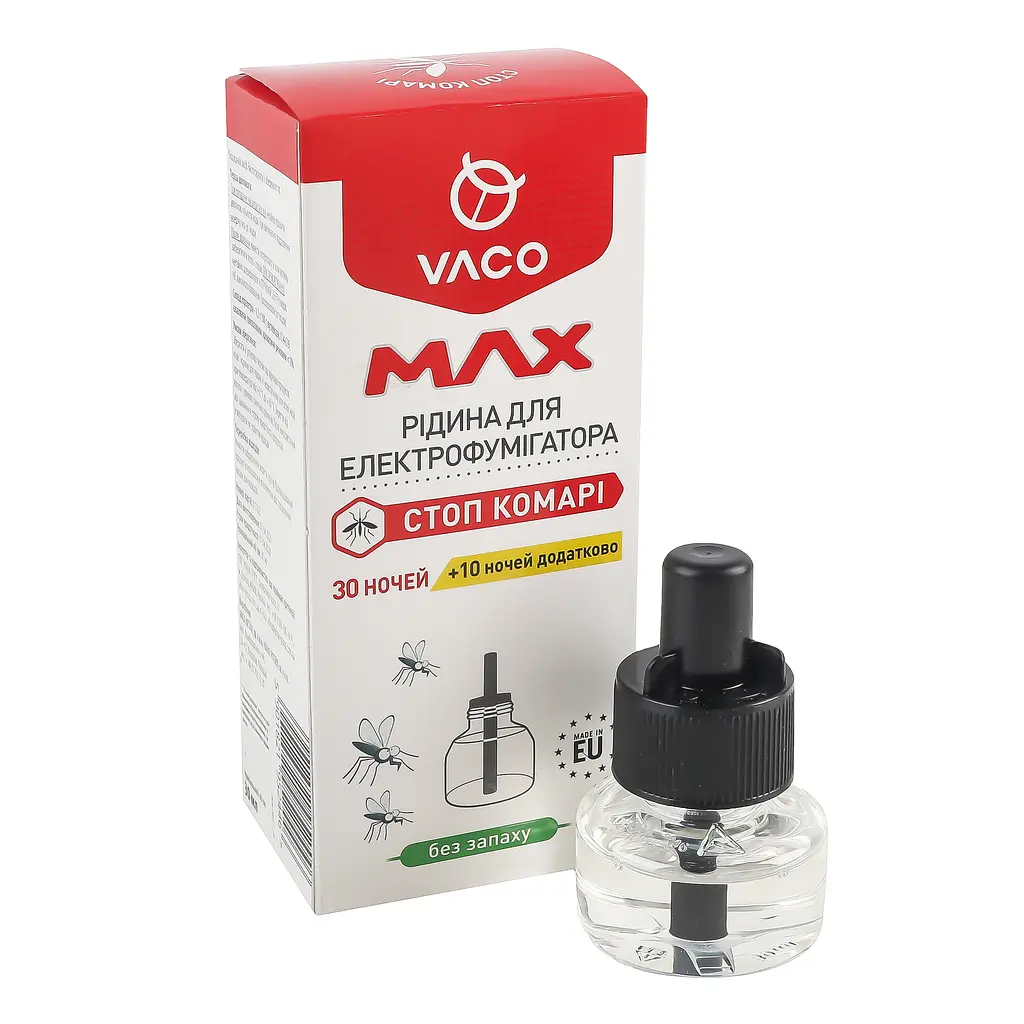 Жидкость для электрофумигатора Vaco Max, 30 ночей + 10 ночей, дополнительно, 30 мл - фото 2