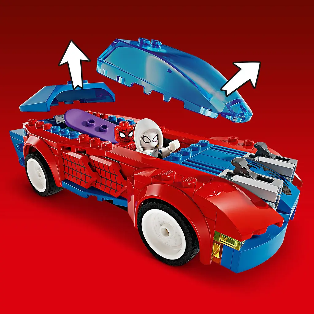 Конструктор LEGO Super Heroes Marvel Автомобіль для перегонів Людини-Павука й Зелений Гоблін з отрутою Венома 227 деталі (76279) - фото 4