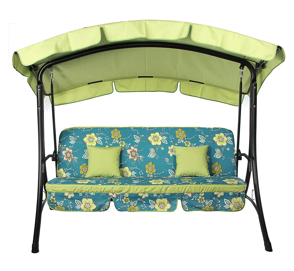 Садовая диван-качалка Ost-Fran Bali, хлопок 7018-117/тексилк 2417 - фото 2