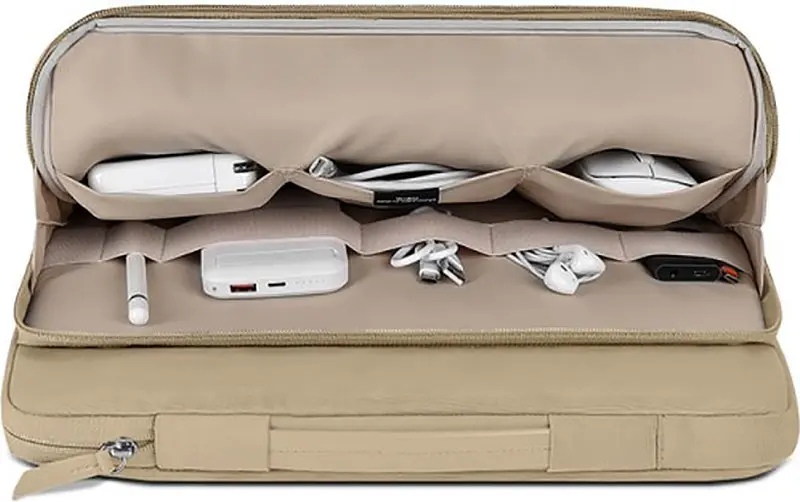 Сумка для ноутбука WiWU Ora Laptop Sleeve MacBook 14` Beige (6936686405553) [79308] - фото 4