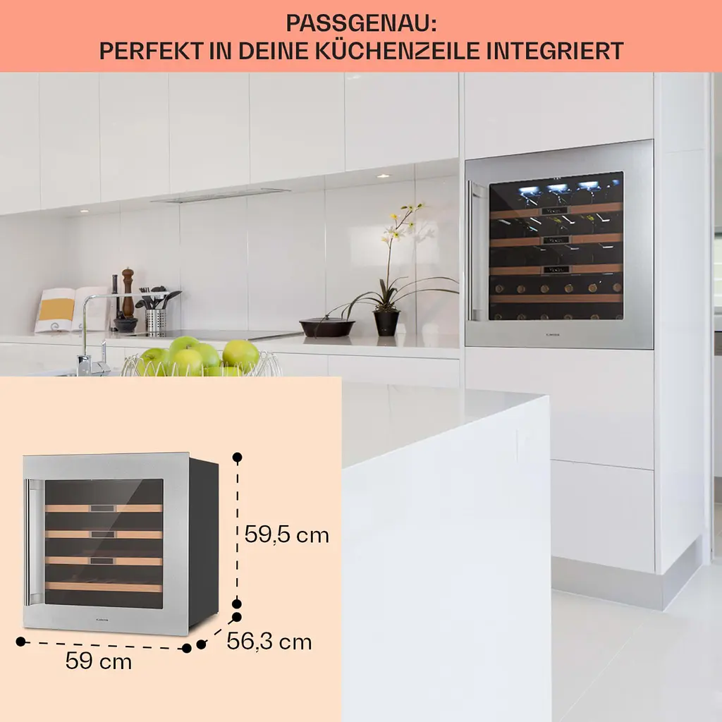 Винный холодильник встроенный Klarstein Vinsider 36 Uno (10041288) - фото 6