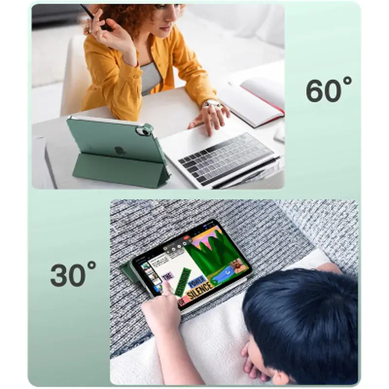 Чохол до планшета BeCover Tri Fold Hard Apple iPad Mini 7 2024 Dark Green (712451) - фото 7