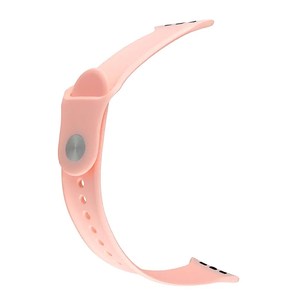 Ремінець Silicone Apple Watch 42/44/45/46/49 mm Peach Pink - фото 2