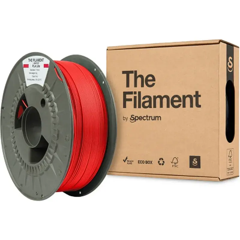 Пластик для 3D-принтера The Filament PLA Lite 1.75mm RED 1kg (TF-24219) - фото 3
