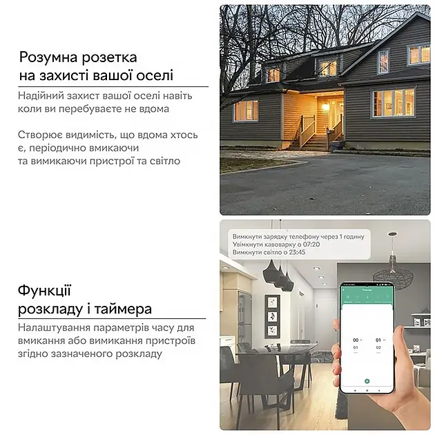 Розумна Wi-Fi розетка Smart Socket Tuya / Smart Life 20 А - фото 8