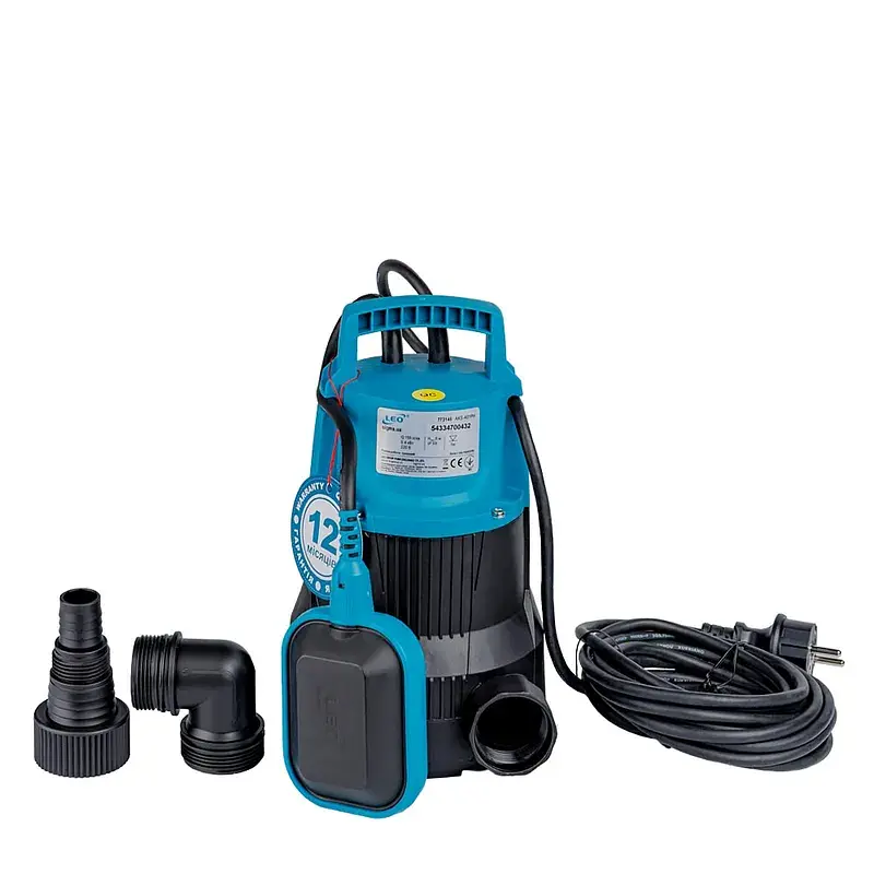 Насос дренажний садовий 0.4кВт Hmax 6м Qmax 150л/хв LEO AKS-401PH (773146) - фото 2