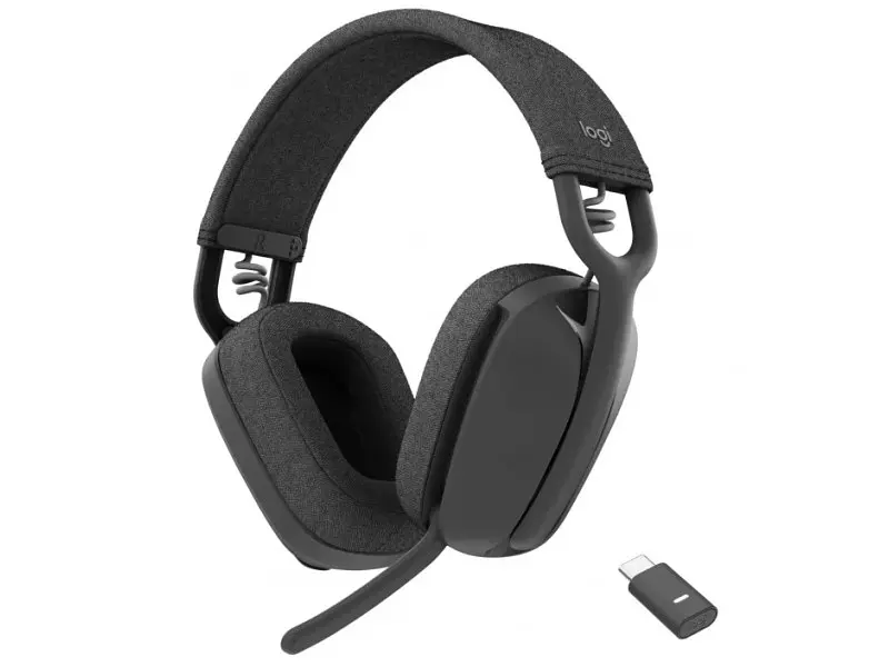 Навушники з мікрофоном Logitech Zone Vibe Wireless UC version Graphite (981-001199) - фото 2
