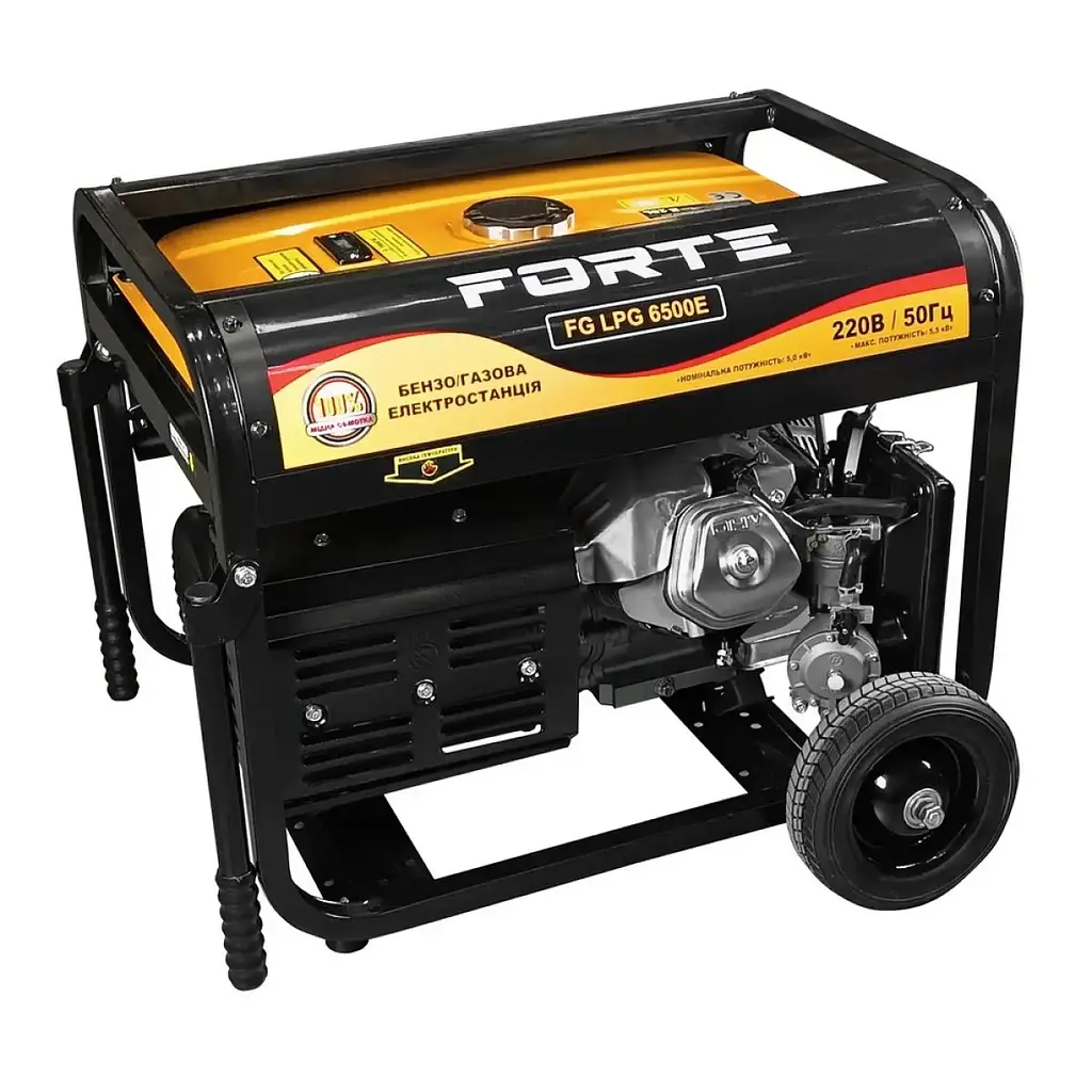 Генератор двухтопливный Forte FG LPG-6500E - фото 3