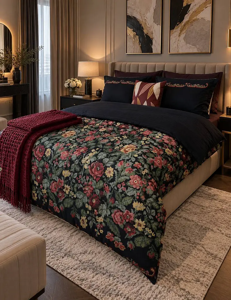 Комплект постільної білизни євро SAREV embroidered 200×220 см, фланель TC303376403