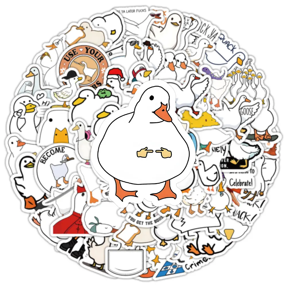 Стікерпак Качка Набір наклейок GeekLand Duck 100 штук - фото 2