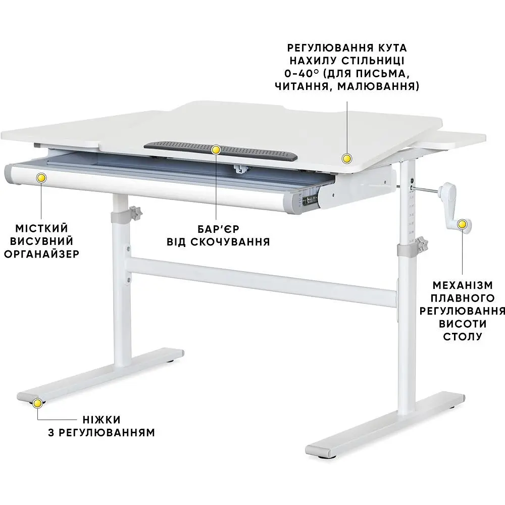 Детский стол Evo-kids TH-220 Grey (TH-220 W/G)  - фото 3