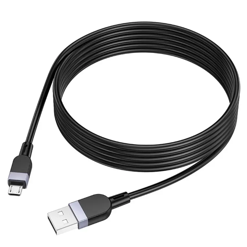 Кабель Hoco X109 Energy silicone charging data cable Micro (2M) Black