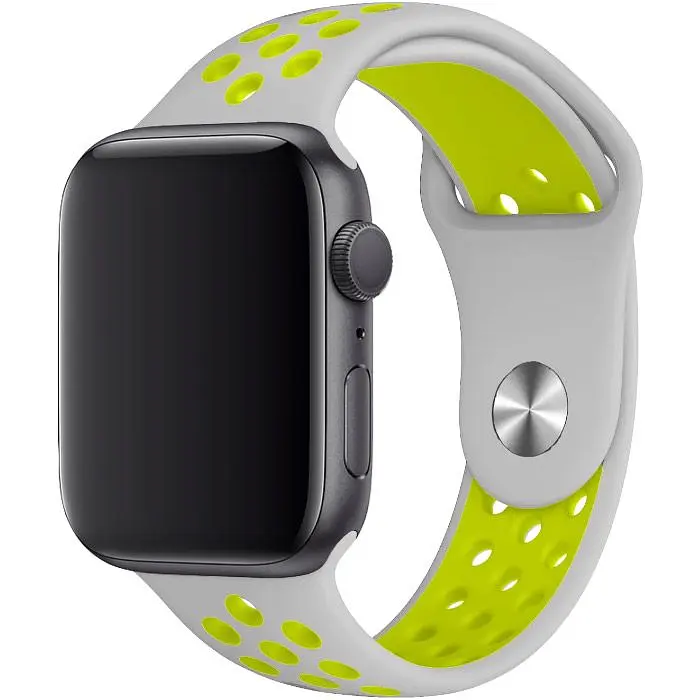 Ремінець Sport Nike для Apple Watch 42/44/45/46/49mm Gray/Yellow [119480] - фото 3
