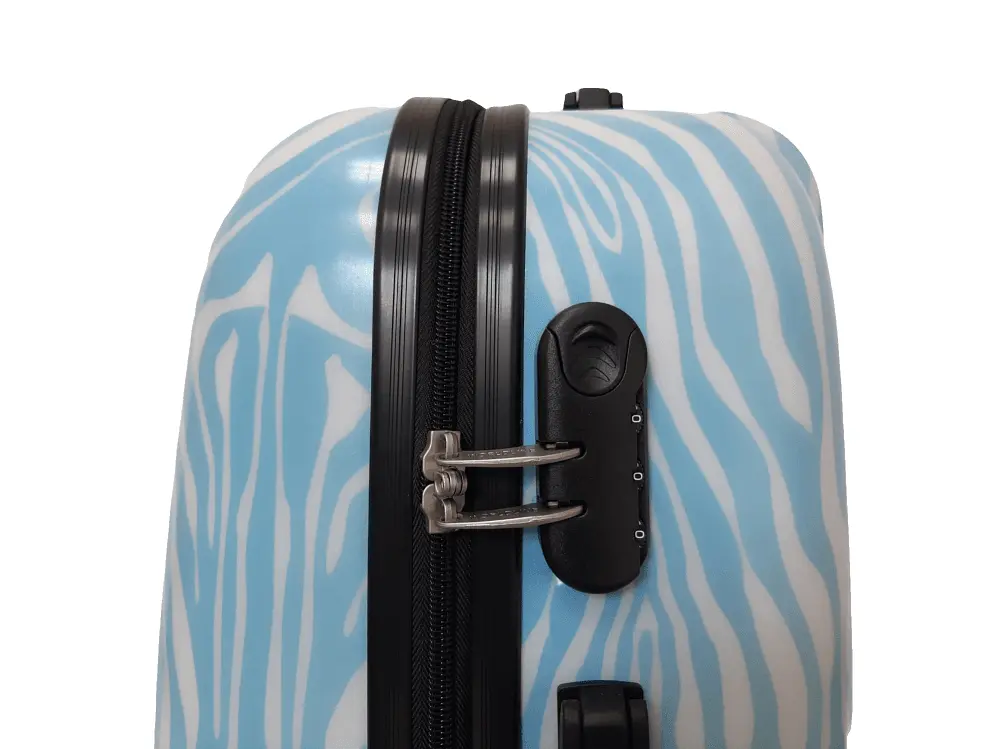 Валіза Worldline Airtex 809/zebra колір голубий розмір маленький S - фото 4