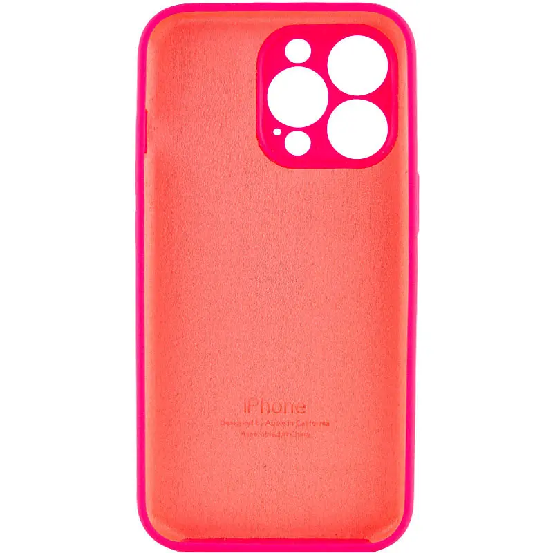 Чохол Silicone Case Full Camera Protective AA для Apple iPhone 14 Pro 6.1" Рожевий / Barbie pink - фото 2