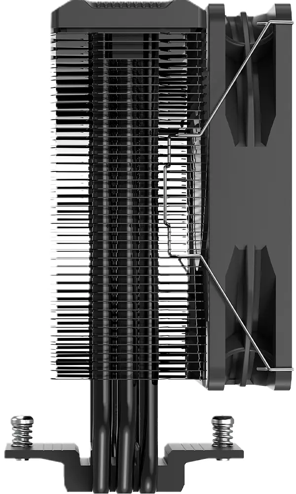 Кулер для процесора PcCooler PALADIN EX300 S, Black, алюміній/мідь, 1x120 мм RGB, для Intel 1700/1200/115x, AMD AM5/AM4, висота 157 мм, до 125 Вт - фото 2