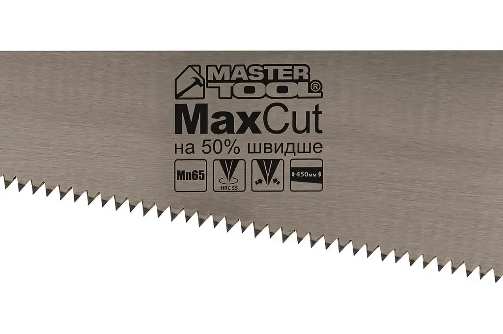 Ножівка ручна MasterTool по дереву 450 мм 4T х 1" х 2D подвійне заточування - фото 2