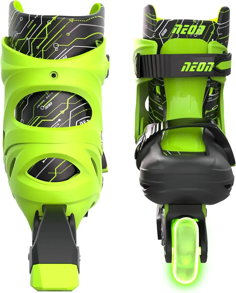 Роликові ковзани Neon Inline Skates розмір 34-37 зелені (NT08G4) - фото 4