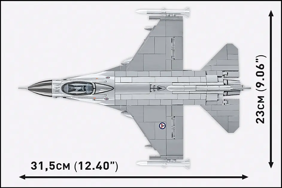 Конструктор Самолет истребитель F-16AM Fighting Falcon COBI 5913 - фото 8