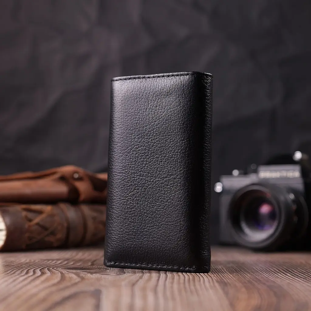 Містка ключниця з натуральної шкіри ST Leather 22477 чорна - фото 9