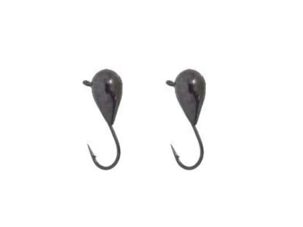 Мормишка FISHING ROI вольфрам Крапля з вушком 3мм 0,48г black nickle