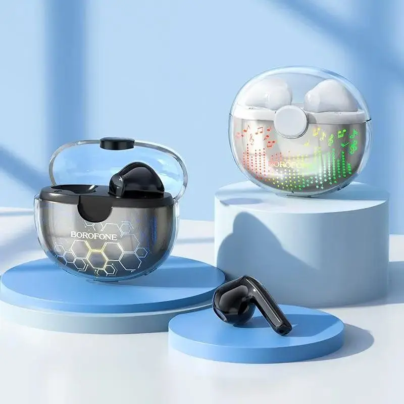 Блютуз Стерео Гарнитура Borofone BW15 наушники черные - фото 6