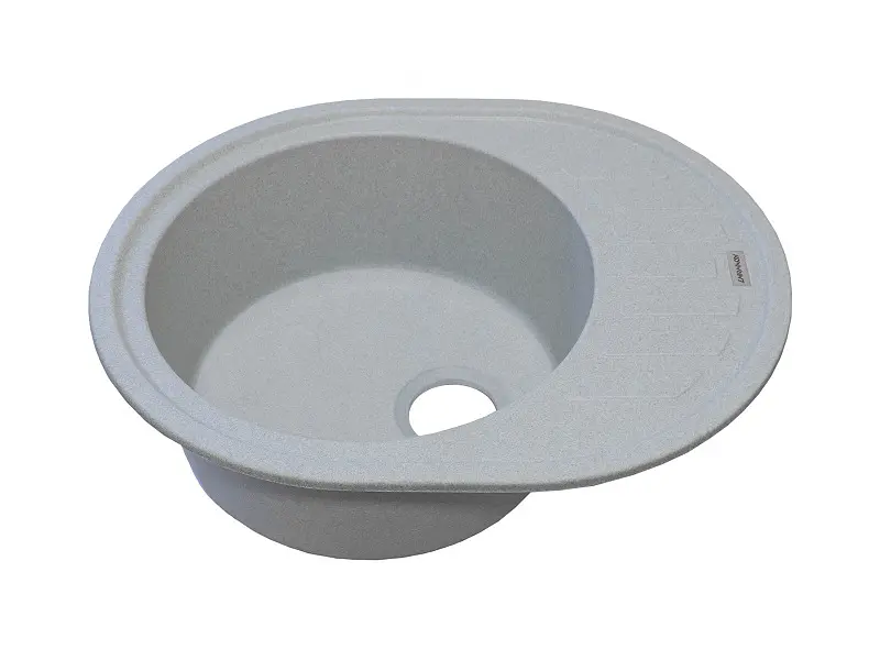 Кухонна мийка Adamant Ovum 615x495x200 світло-сірий 000008386, Сірий - фото 2