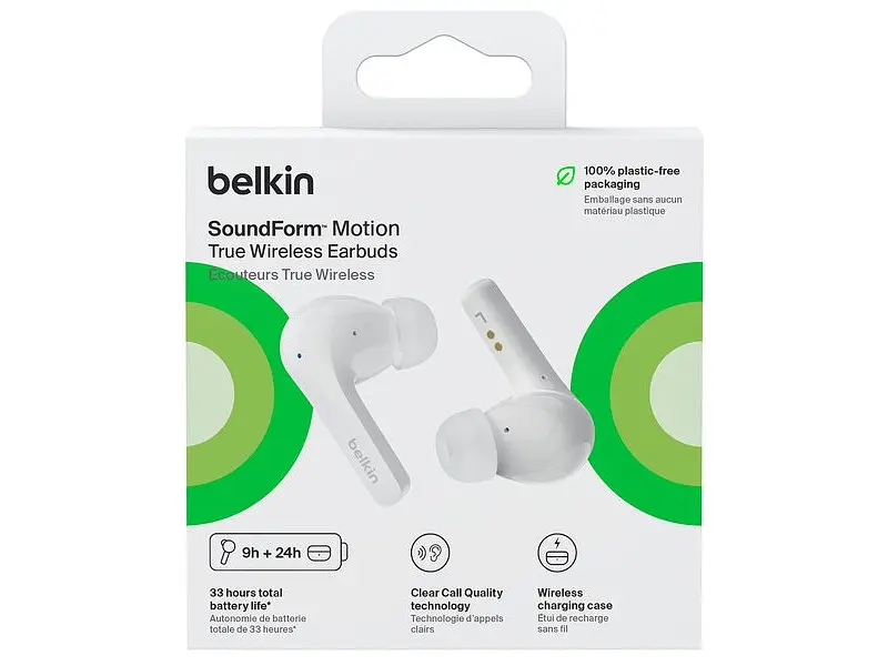 Навушники Belkin Soundform Motion White (AUC010BTWH) - фото 7