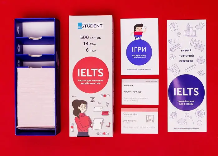 Настільна гра English Student Картки для вивчення англійської мови English Student IELTS (укр.) (59123282) - фото 5