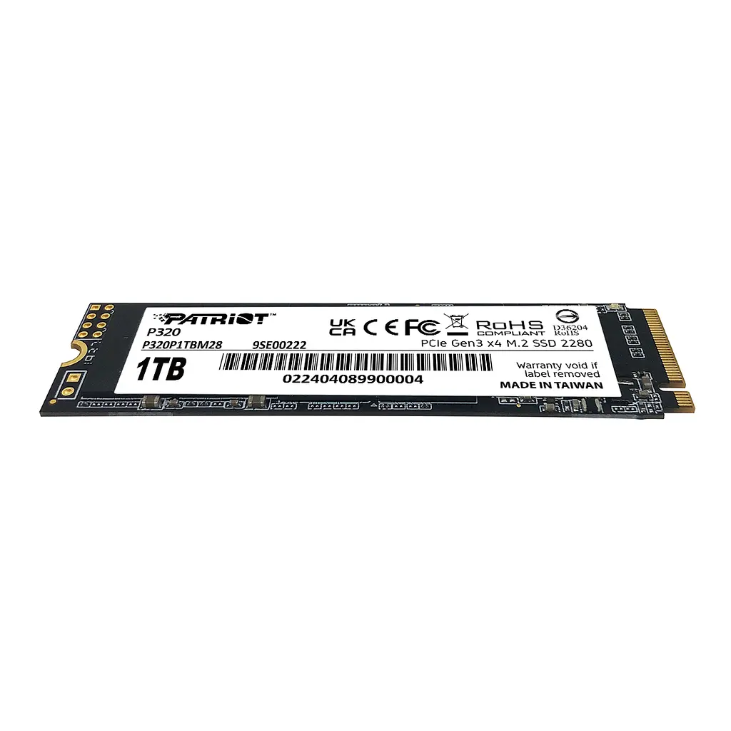 Накопичувач SSD M.2 Patriot P320 1TB NVMe 2280 Gen3.0 x4 3D TLC (P320P1TBM28) - фото 3