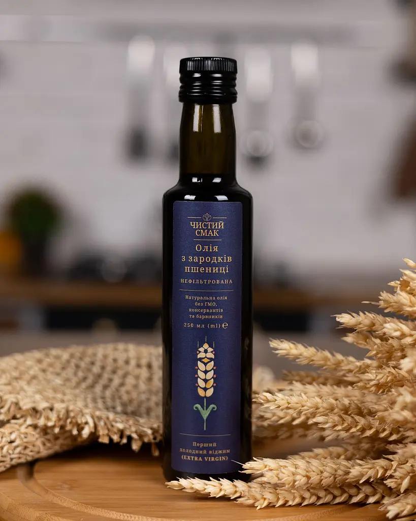 Олія холодного віджиму (Extra Virgin) з зародків пшениці Чистий Смак 250 мл - фото 3