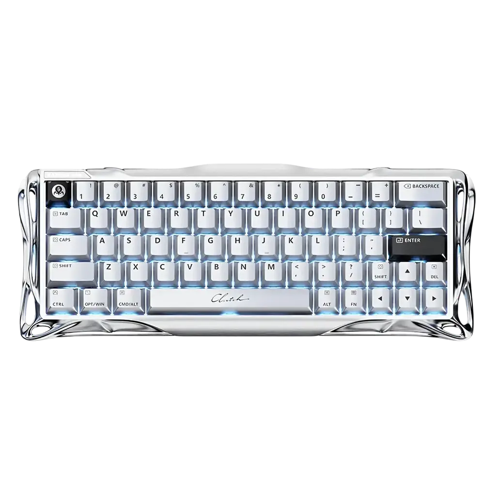 Клавіатура GravaStar Mercury V60 Pro Deluxe Edition Chrome Silver