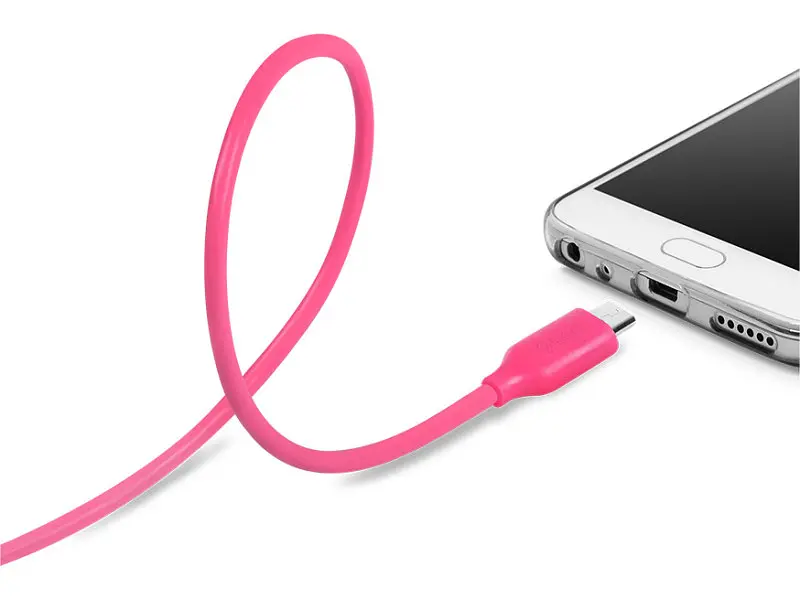 Кабель Ttec MicroUSB 1.2m Pink (2DK7530P) - фото 4