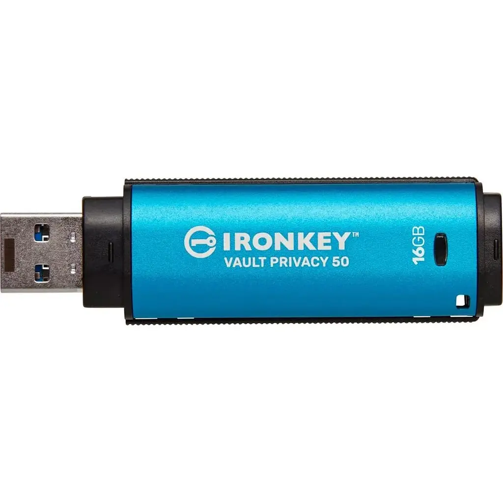 USB флеш-накопичувач Kingston IronKey Vault Privacy 50 16GB USB-A 3.2 Gen 1 Blue [IKVP50/16GB] [101530] - фото 2
