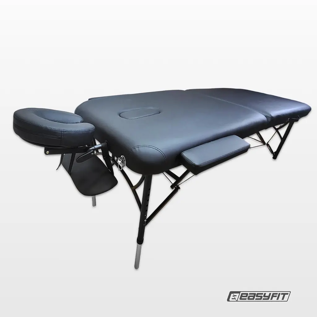 Масажний стіл EasyFit ZenRest-2 кушетка складна Чорна з чохлом - фото 4