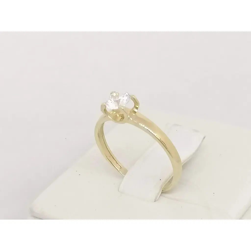 Золоте кільце Qvaliz з фіанітом. К00688Ж 16 - фото 3